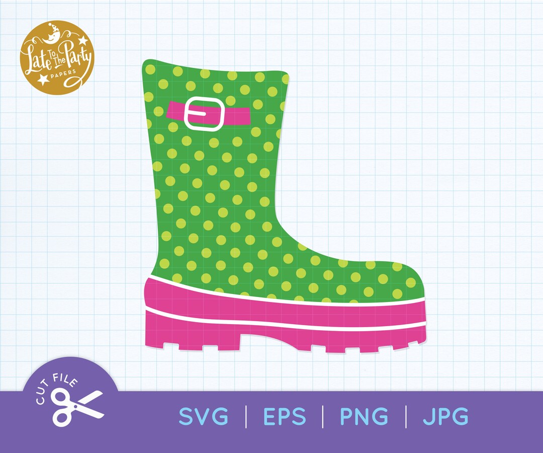 Rain Boots SVG Cut File RAIN BOOTS Cutting File Wellington - Etsy