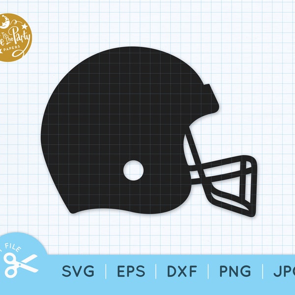 FOOTBALL HELMET SVG Cut File, Football Helmet Cutting File, Football Helmet Silhouette, Football Helmet Clipart Svg Png Eps Dxf Jpg