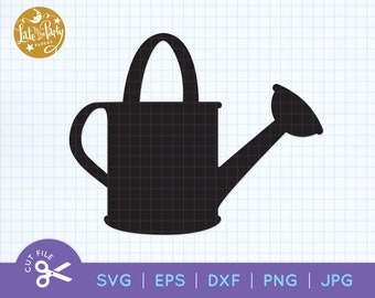 Watering Can SVG Cut File, WATERING CAN Cutting File, Watering Can Silhouette, Clip Art, Gardening, Watering Can Png Svg Eps Dxf Jpg