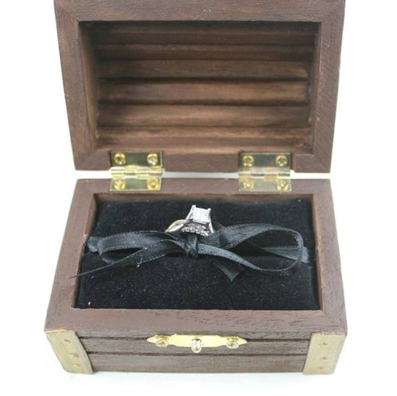 Treasure Chest Ring Box Etsy