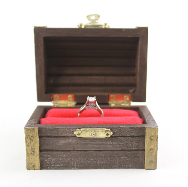 Treasure Chest Ring Box Etsy