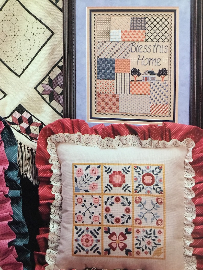 Crazy about Quilts counted cross stitch pattern book
