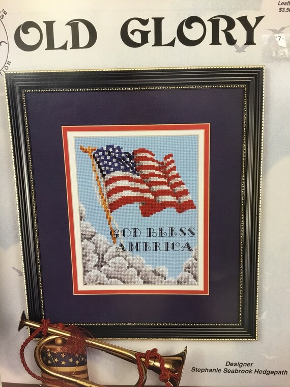 Flag Old Glory Needlepoint Kit or Canvas