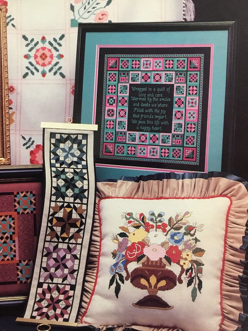 Crazy about Quilts counted cross stitch pattern book