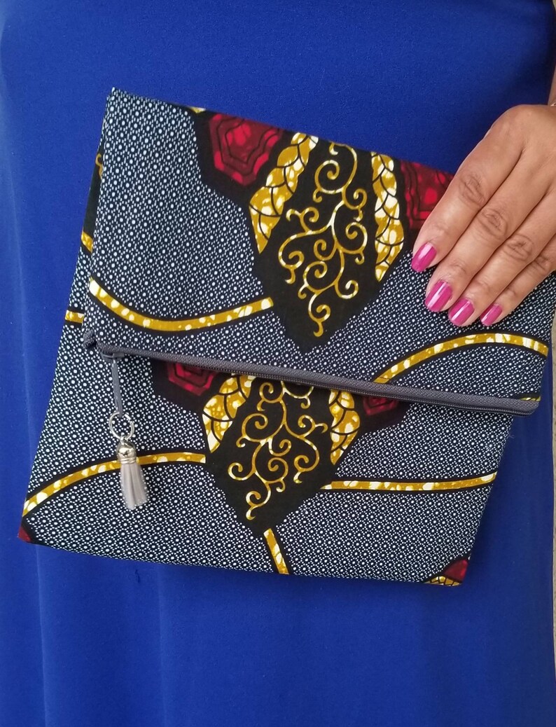 Ankara Foldover Clutch Purse Etsy
