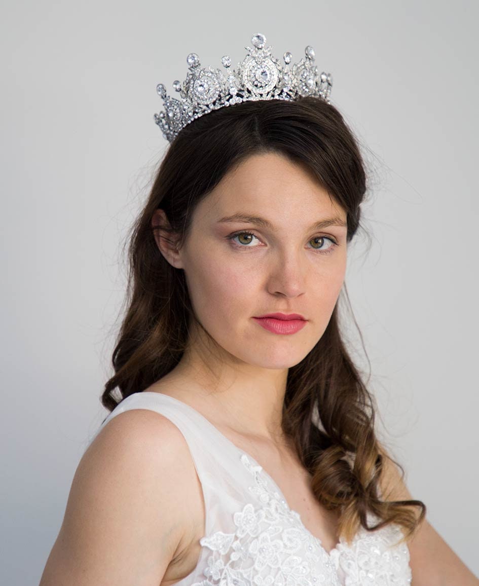 Full Bridal Crown Crystal Wedding Tiara Swarovski Crystal | Etsy