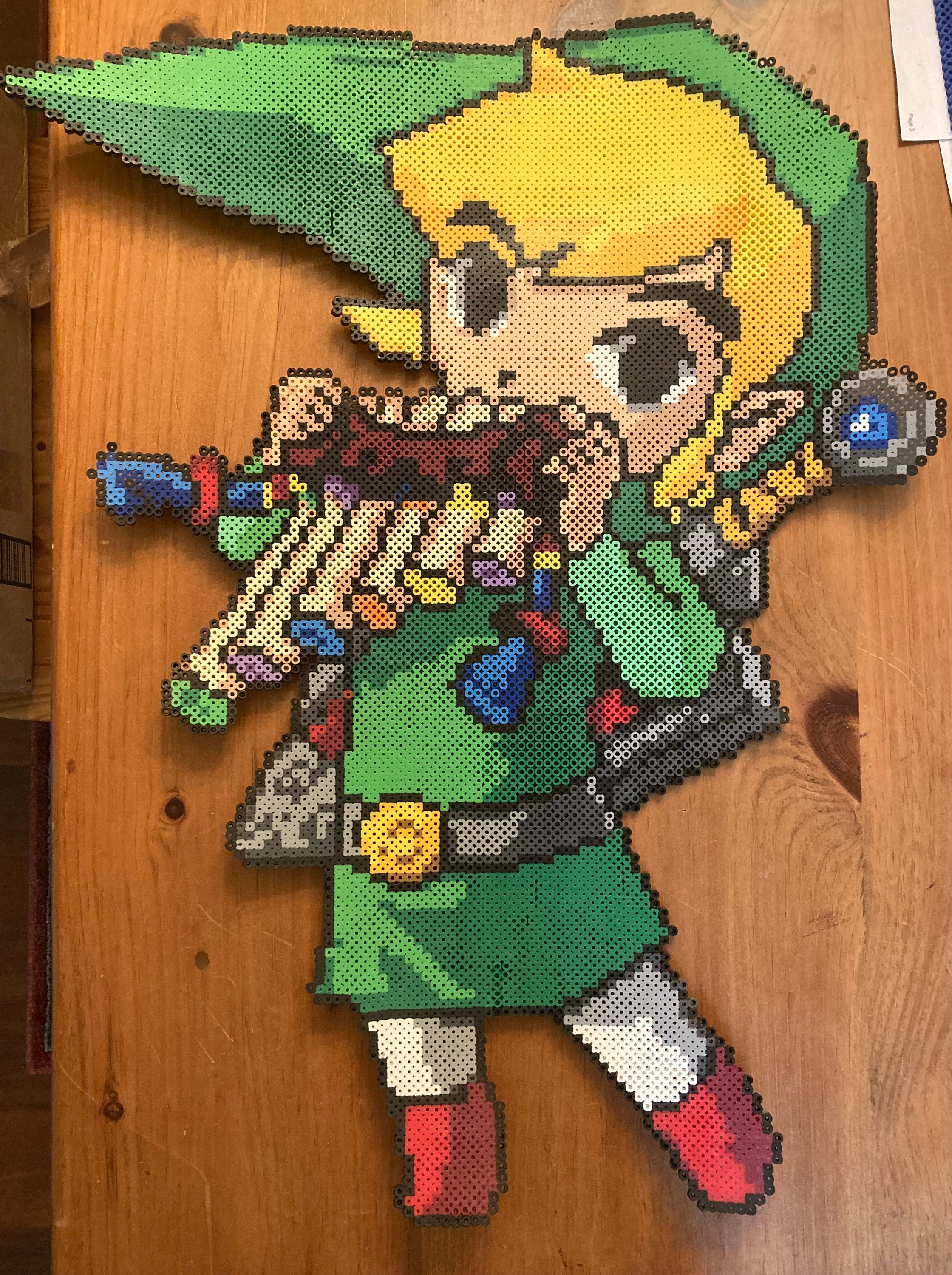Small Zelda Perler Bead Pattern Link From Zelda Perler Bead Art