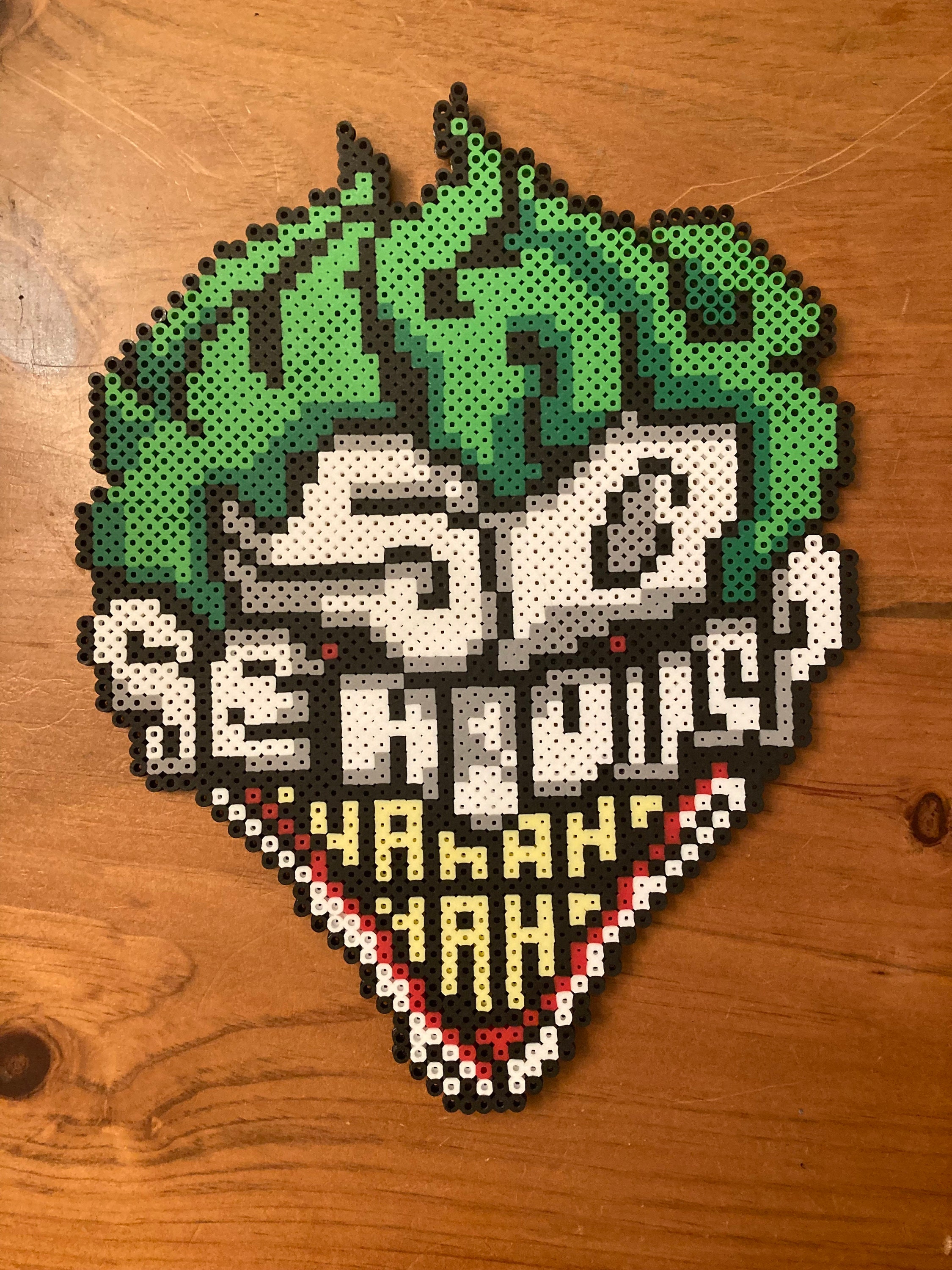 Joker Head Batman Perler Pixel Art