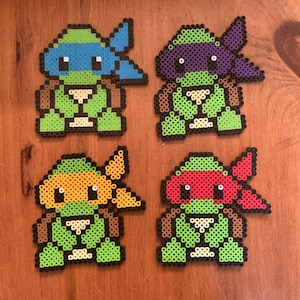 TMNT Teenage Mutant Ninja Turtle Perler Bead