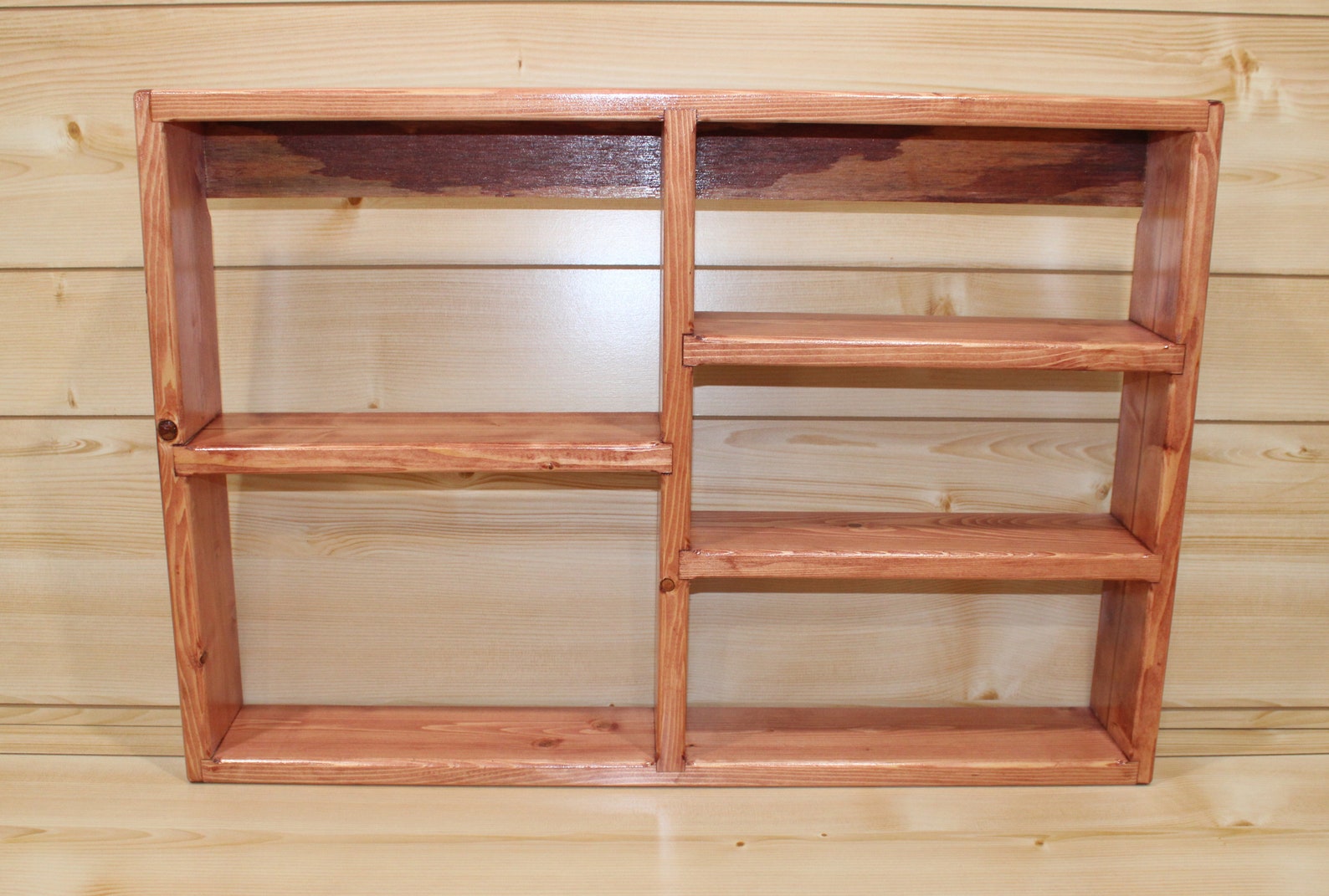 Wooden Display Shelf Unfinished Display Shelf Wooden | Etsy