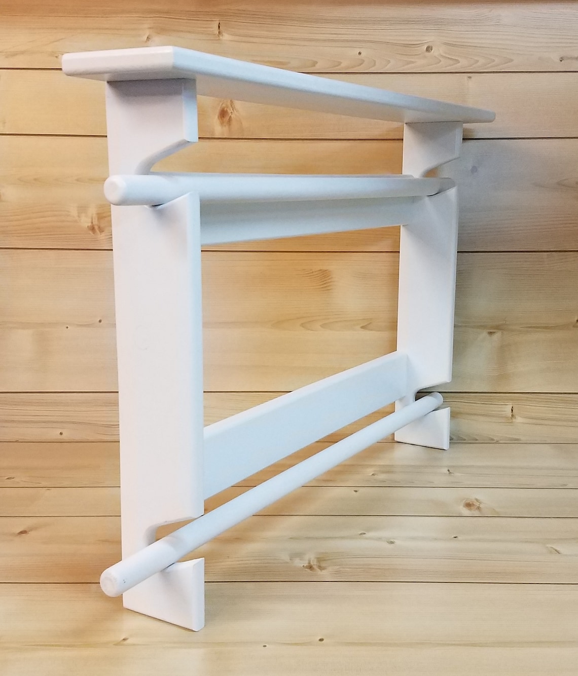 Quilt Rack White Quilt Rack Quilt Rack With Shelf Afghan Etsy