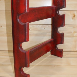 Red Rolling Pin Rack With Three Slots - Multiple Rolling Pin Rack ...