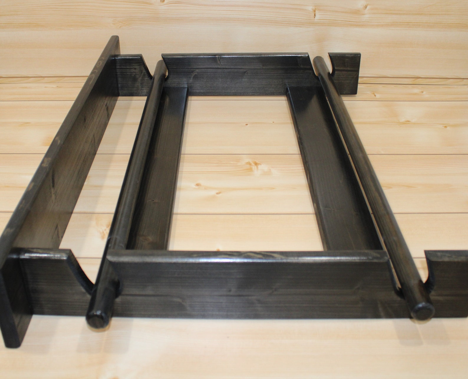 Quilt Rack Black Quilt Rack Quilt Rack With Shelf Afghan Etsy