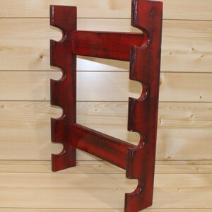 Red Rolling Pin Rack With Four Slots - Multiple Rolling Pin Rack ...