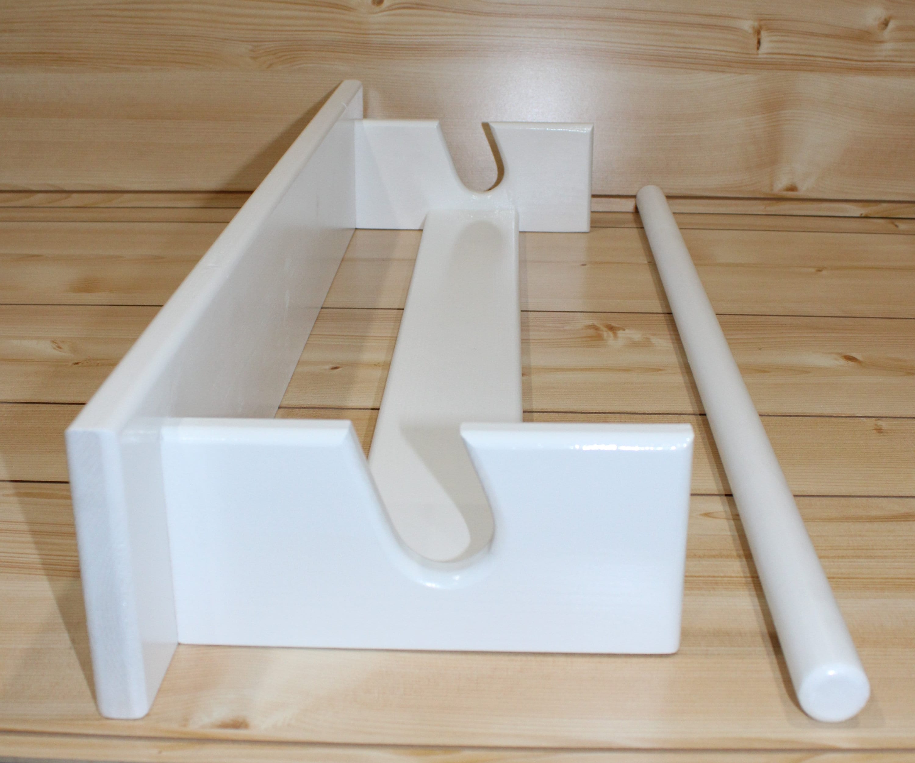 White Quilt Rack Single Wood White Quilt Rack Wooden Quilt Etsy