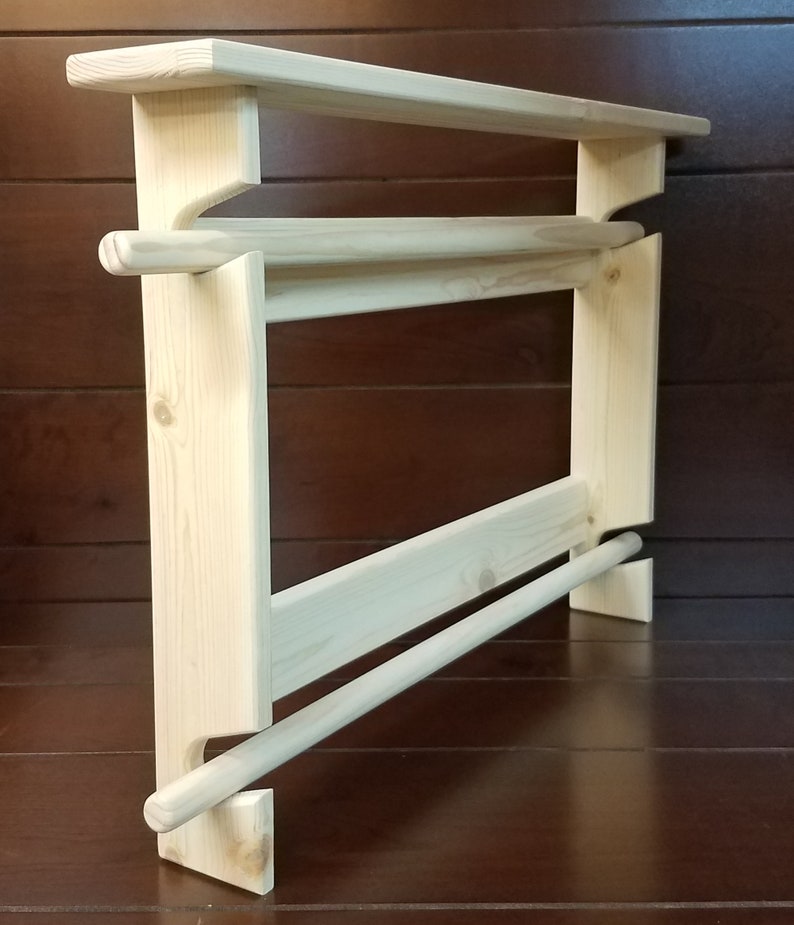 Quilt Rack Wooden Quilt Rack Quilt Rack With Shelf Etsy