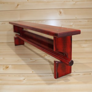 Quilt Rack - Red Quilt Rack - Quilt Rack with Shelf - Afghan Rack - Blanket Rack - Tapestry Rack - Quilt Rack Ladder - Quilt Holder