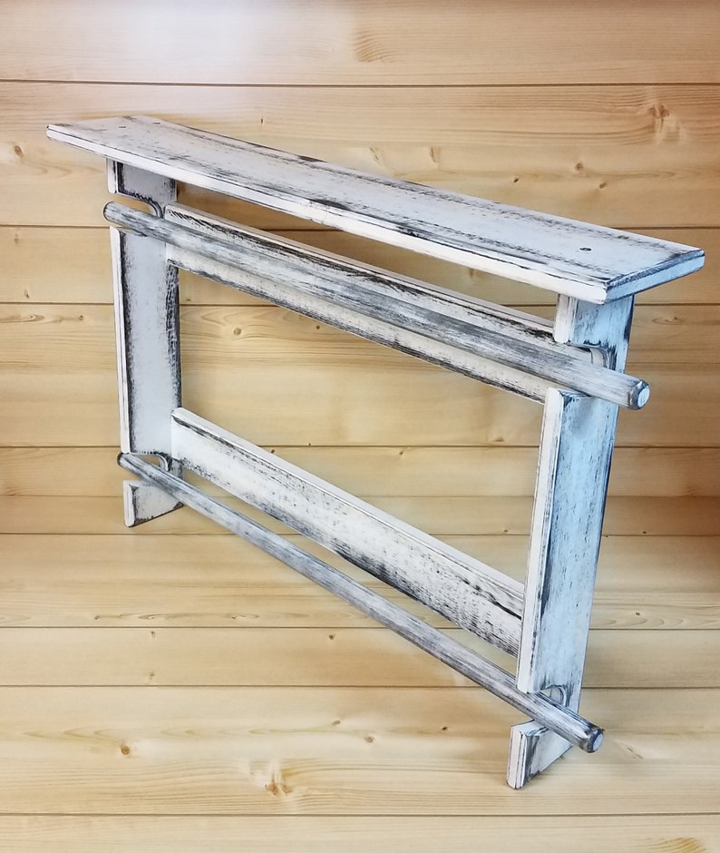 Quilt Rack Antique White Quilt Rack Wood Quilt Rack Etsy