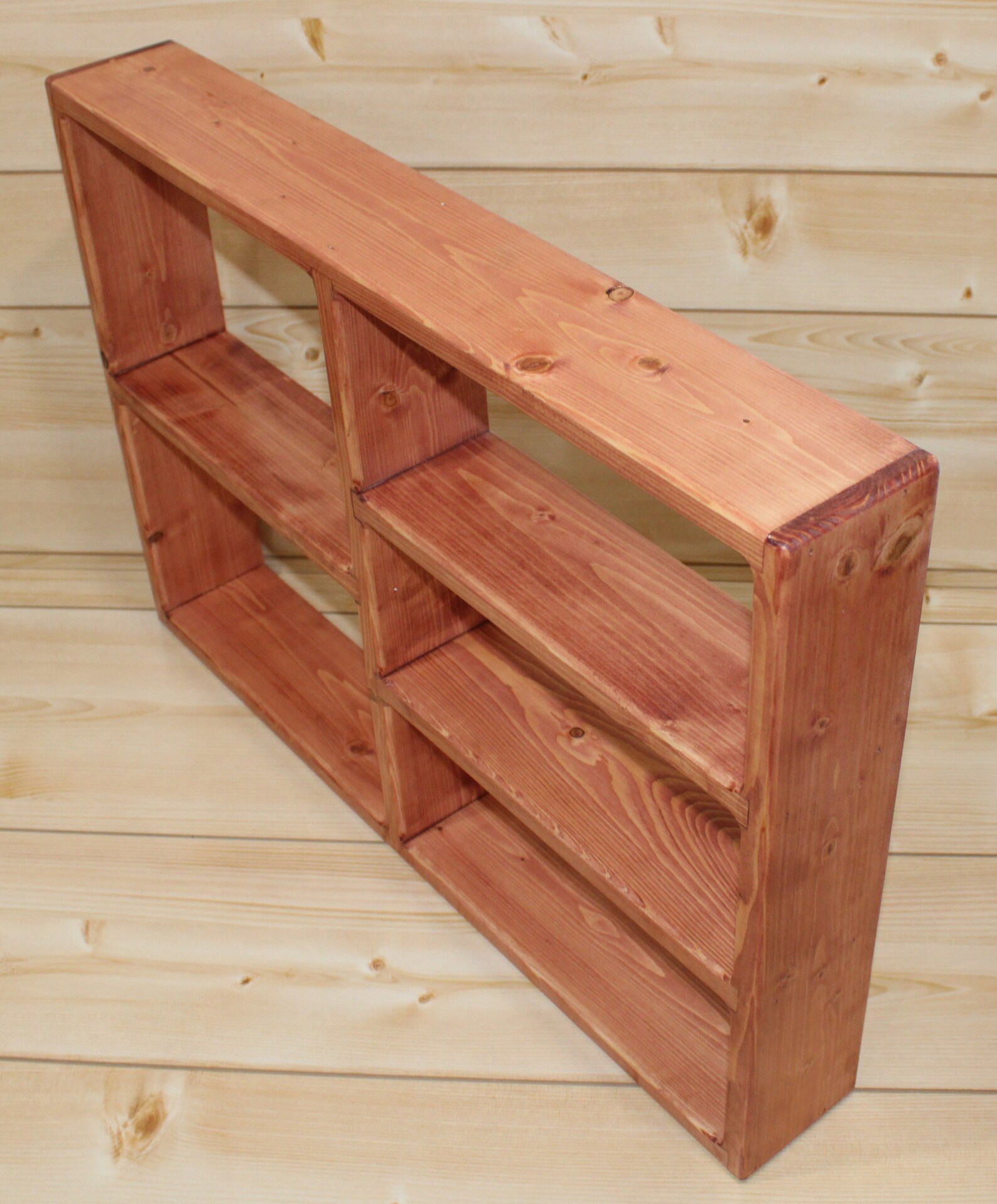 Unfinished Wood Display Shelf