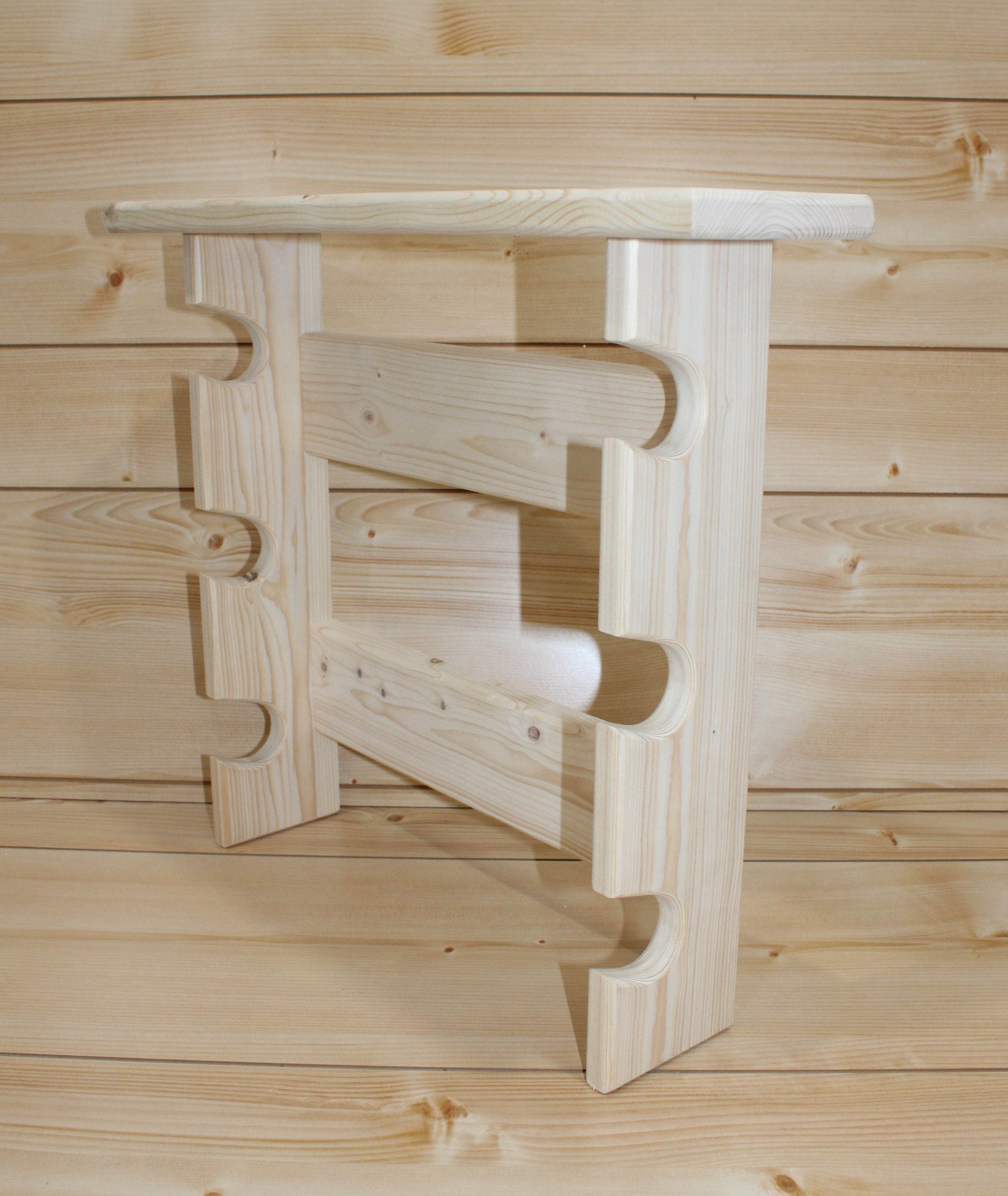 Table Side Pin Rack Rolling Pin Rack With Three Slots – Rolling Pin Rack With Shelf ...