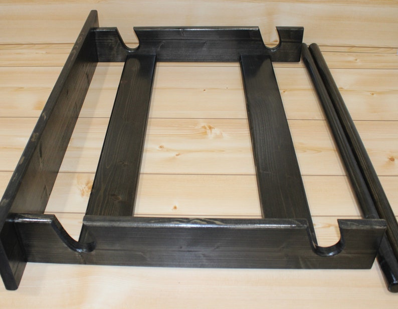 Quilt Rack Black Quilt Rack Quilt Rack With Shelf Afghan Etsy