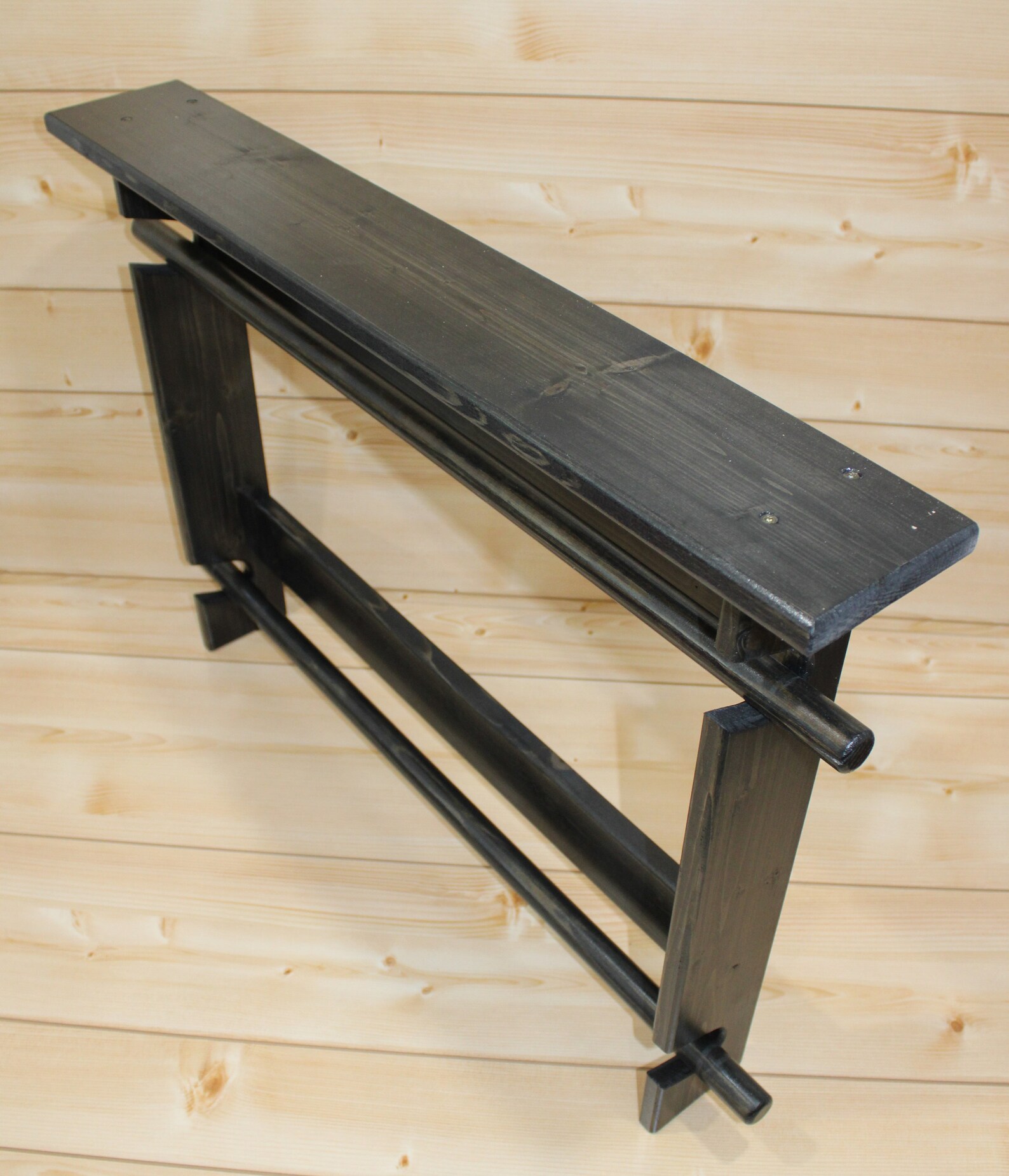 Quilt Rack Black Quilt Rack Quilt Rack With Shelf Afghan Etsy