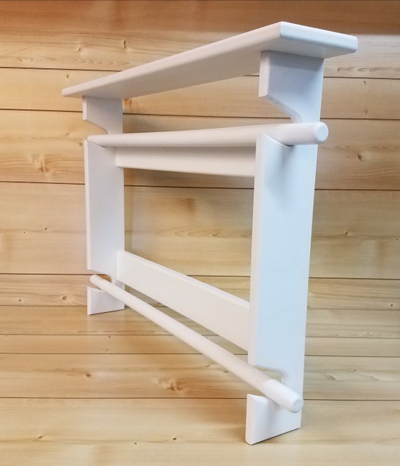 Quilt Rack White Quilt Rack Quilt Rack With Shelf Afghan Rack Blanket Rack Tapestry Rack Quilt Rack Ladder Quilt Holder Etsy