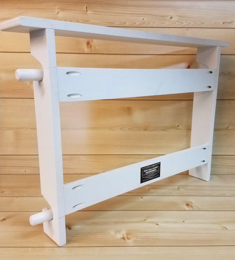 Quilt Rack White Quilt Rack Quilt Rack With Shelf Afghan Etsy