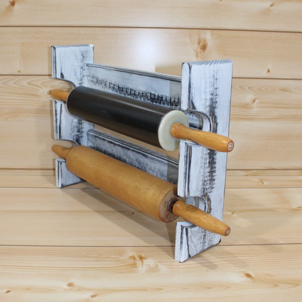 Antique Rolling Pin Holder Etsy