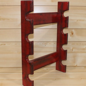 Red Rolling Pin Rack With Four Slots - Multiple Rolling Pin Rack ...