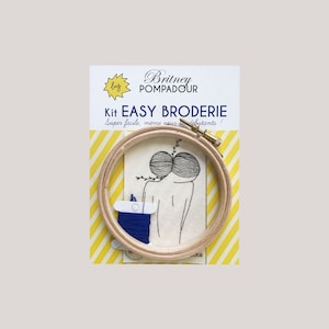 Woman's back - Big EASY EMBROIDERY kit by Britney Pompadour & Delicate Miniature