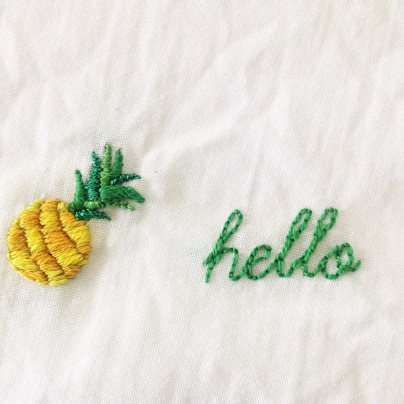 Hello Pineapple EASY EMBROIDERY Kit image 8