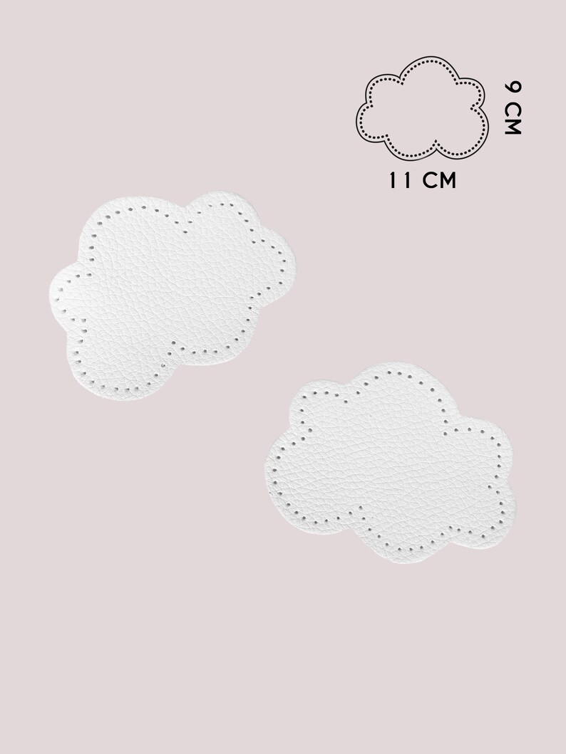 Leather sewing cloud elbow pad, cloud elbow pad, leather cloud elbow pad, sewing elbow, knee pad image 2