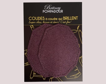 Coudière à facette à coudre en cuir brillant