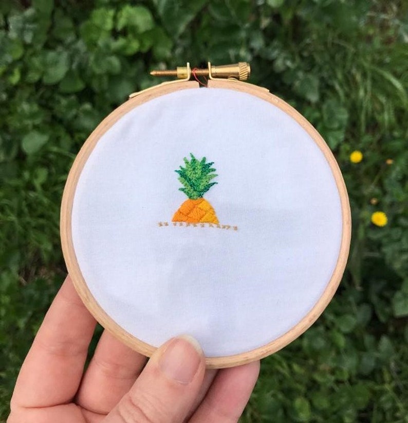 Hello Pineapple EASY EMBROIDERY Kit image 6