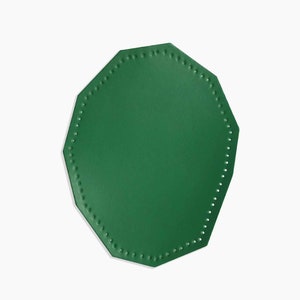 Grün facettiertes Leder Näh-Ellenbogenpolster, ausgefallenes Leder-Ellenbogenpolster, Nähellenbogen, Knieorthese
