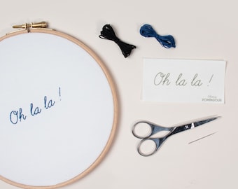 Kit de broderie Oh la la de Britney Pompadour, Easy Broderie