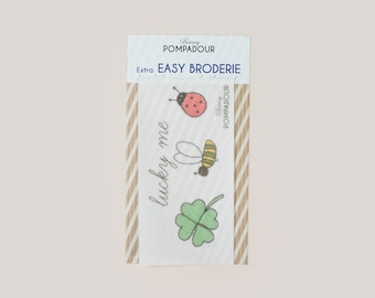 Lucky me - coccinelle - abeille - Motifs à broder, Extra EASY BRODERIE