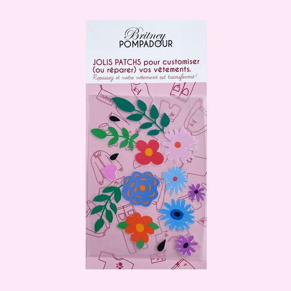 Fleurs, patch thermocollant