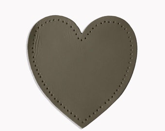 Heart elbow taupe sewing leather, elbow sweater, sewing elbow, knee pad, available in several colors