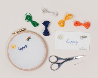 Happy - EASY EMBROIDERY Kit