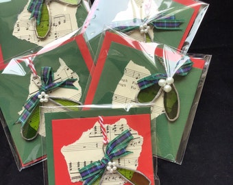 Mistletoe card and gift in one