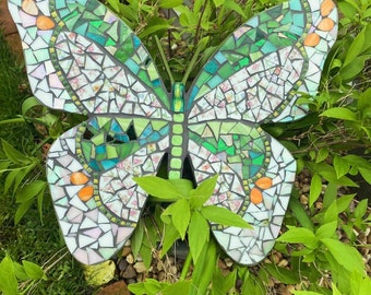 Whimsical Green Butterfly