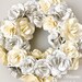 tanders6946 reviewed Book Page Wreath, Book Page Flowers, Book Flowers, Paper Flower, Floral Wreath, Floral Decor, Wreath Decor, Cream Wreath, Christmas Wreath