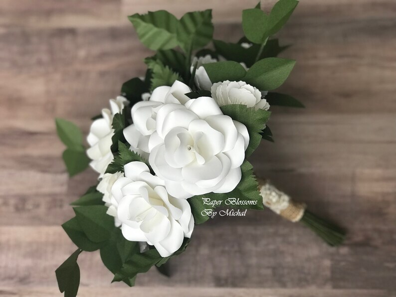 Paper Flowers Paper Flower Bouquet Paper Bouquet Rustic image 5