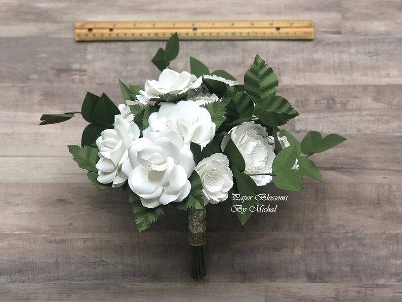Paper Flowers Paper Flower Bouquet Paper Bouquet Rustic image 4