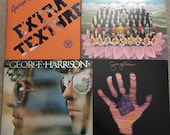George Harrison vinyl record albums, Extra Texture, Thirty Three 1 3, Dark Horse and Living in the Material World
