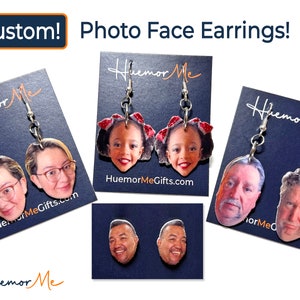 Etsy face best sale earrings