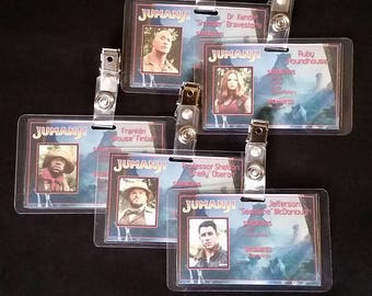 Jumanji Player ID Cards Inspired by Jumanji Welcome to the Jungle