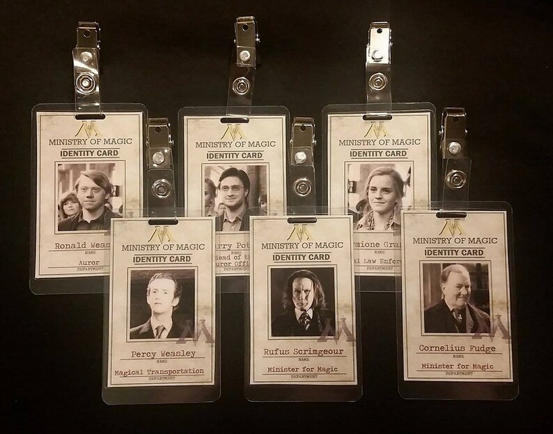 Ministry of Magic ID Badges inspired by Harry Potter | Etsy